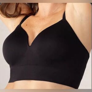 Truekind Supportive Comfort Wireless Shaping Bra Black NWT IN PKG